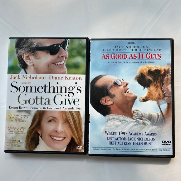 As Good As It Gets and Somethings Got to Give starring Jack Nicholson Comedy - Picture 1 of 4